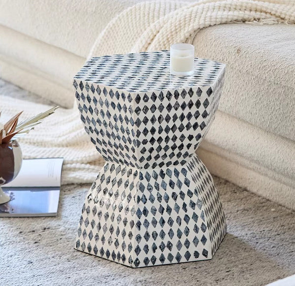 Contemporary Bedside Table, Small End Table, Modern Side Table, Bedside Small Side Table, Shell Small Sofa Side Table, Portable Casual Side Table, Creative Coffee Table, Contemporary Side Table-HomePaintingDecor