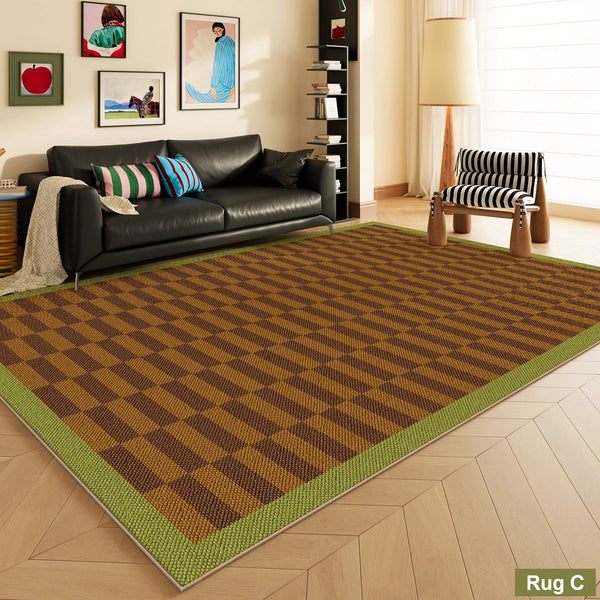 Modern Living Room Rug Ideas, Mid Century Modern Rugs, Colorful Modern Rugs for Dining Room, Geometric Contemporary Area Rugs-HomePaintingDecor