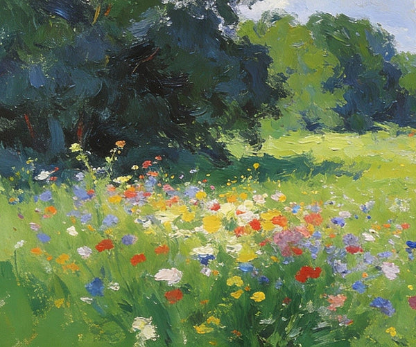 Hand Painted Canvas Art, A Cottage in the Woods, Original Wall Art Paintings, Original Artwork Small Paintings, Small Landscape Paintings, On Canvas Small Paintings-HomePaintingDecor