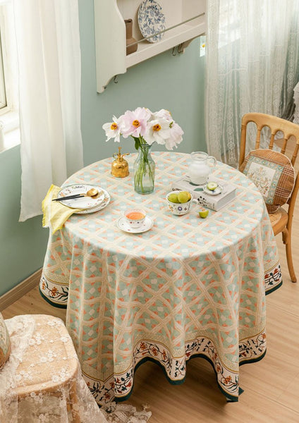 Rectangle Tablecloth for Dining Room Table, British Mid Century Fiberflax Tablecloth, Square Tablecloth for Coffee Table, Farmhouse Table Cloth, Wedding Tablecloth, Waterproof Tablecloth-HomePaintingDecor