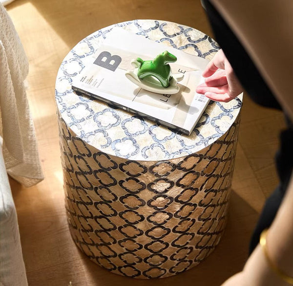Contemporary Bedside Table, Bedside Small Side Table, Creative Coffee Table, Contemporary Side Table, Modern Side Table, Small End Table, Portable Casual Side Table, Shell Small Sofa Side Table-HomePaintingDecor