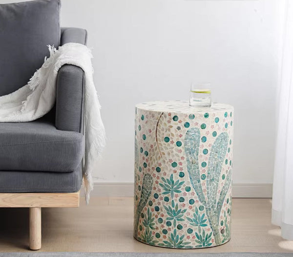 Unique Small End Table, Portable Casual Side Table, Creative Coffee Table, Contemporary Small Sofa Side Table, Shell Small Side Table-HomePaintingDecor