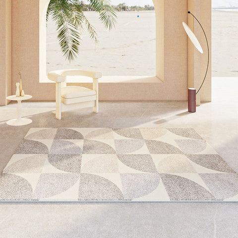 Modern Rugs in Dining Room, Contemporary Carpet for Study Room, Abstract Geometric Modern Rugs, Large Modern Area Rugs in Living Room-HomePaintingDecor