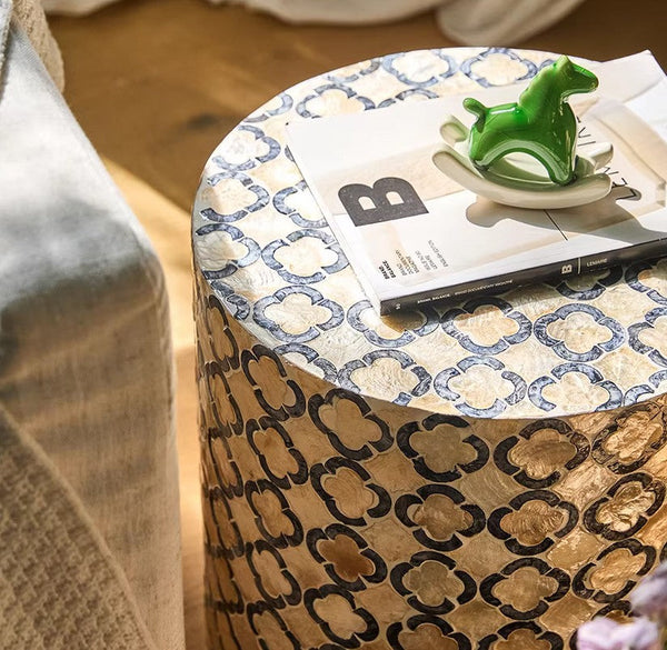 Contemporary Bedside Table, Bedside Small Side Table, Creative Coffee Table, Contemporary Side Table, Modern Side Table, Small End Table, Portable Casual Side Table, Shell Small Sofa Side Table-HomePaintingDecor
