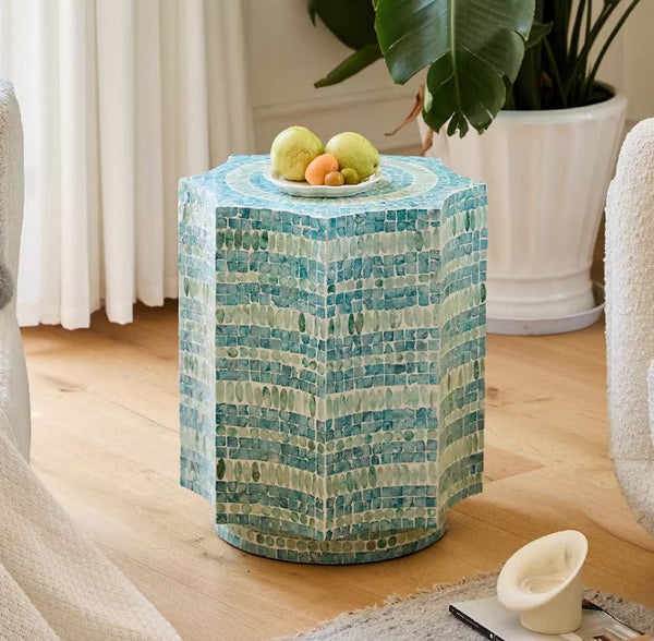 Shell Small Sofa Side Table, Contemporary Bedside Table, Bedside Small Side Table, Modern Side Table, Small End Table, Portable Casual Side Table, Creative Coffee Table, Contemporary Side Table-HomePaintingDecor