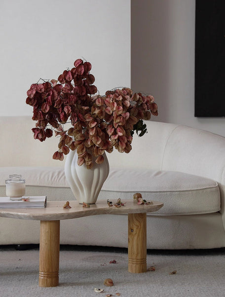 Large Porcelain Vases for Modern Home Decor, Unique Handmade Modern Flower Vase, Centerpiece Ceramic Bouquet Vases, Contemporary Vases on Dining Table-HomePaintingDecor