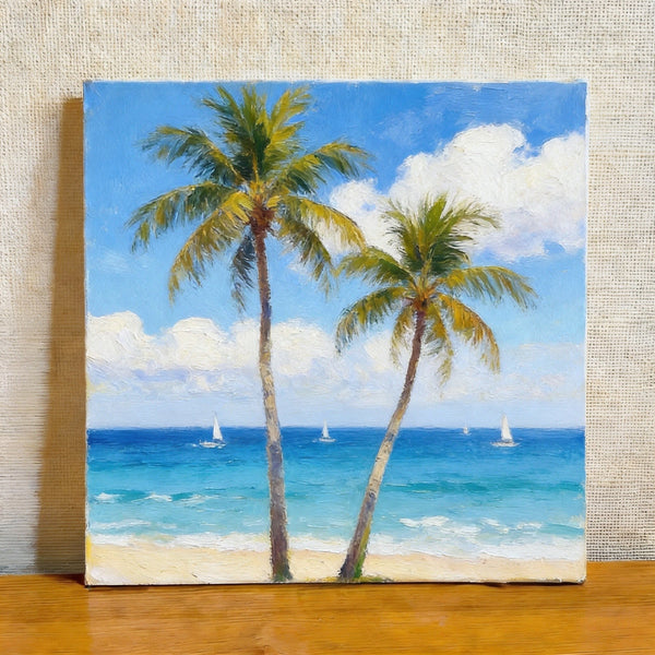 Small Canvas Wall Art Paintings, Hand Painted Canvas Art, Original Landscape Paintings, Original Oil Paintings, Buy Small Paintings Online-HomePaintingDecor