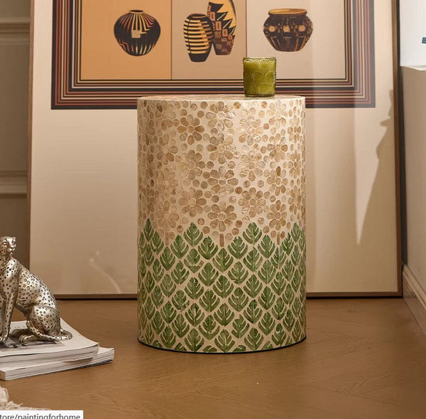 Creative Coffee Table, Contemporary Side Table, Small End Table, Portable Casual Side Table, Shell Small Sofa Side Table, Modern Side Table, Contemporary Bedside Table, Bedside Small Side Table-HomePaintingDecor