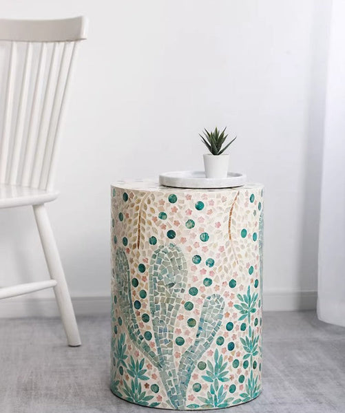 Unique Small End Table, Portable Casual Side Table, Creative Coffee Table, Contemporary Small Sofa Side Table, Shell Small Side Table-HomePaintingDecor