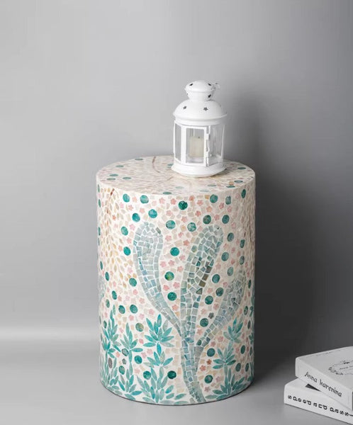 Unique Small End Table, Portable Casual Side Table, Creative Coffee Table, Contemporary Small Sofa Side Table, Shell Small Side Table-HomePaintingDecor