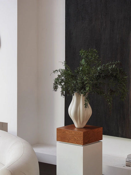 Large Porcelain Vases for Modern Home Decor, Unique Handmade Modern Flower Vase, Centerpiece Ceramic Bouquet Vases, Contemporary Vases on Dining Table-HomePaintingDecor