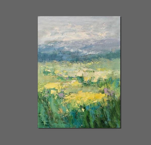 Large Acrylic Paintings for Bedroom, Abstract Landscape Painting, Bedroom Wall Art Paintings, Heavy Texture Canvas Art, Landscape Paintings for Living Room-HomePaintingDecor