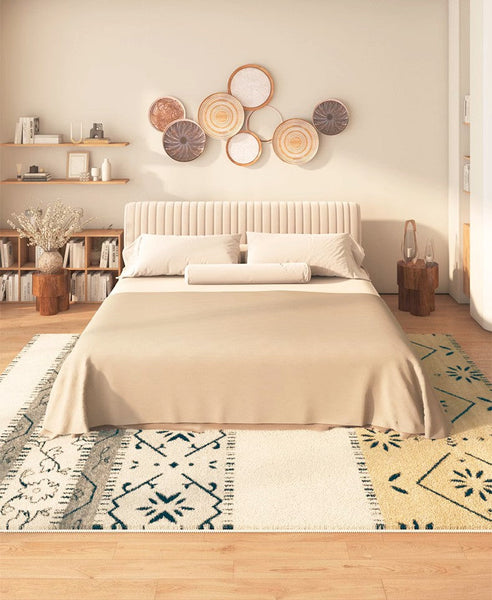 Abstract Contemporary Runner Rugs for Living Room, Hallway Runner Rugs, Thick Modern Runner Rugs Next to Bed, Bathroom Runner Rugs, Kitchen Runner Rugs-HomePaintingDecor
