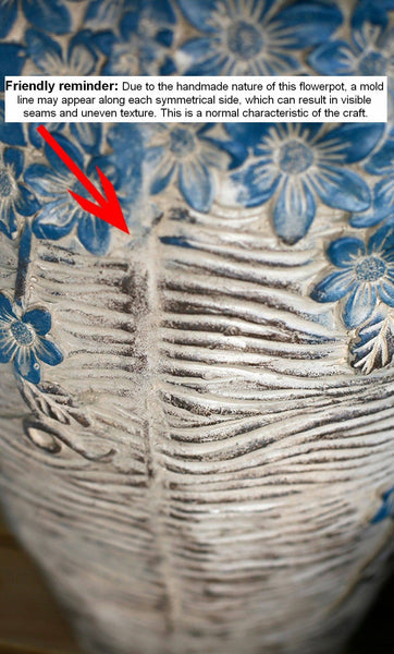 Extra Large Garden Flower Planters, Oversized Garden Flower Pot, Garden Ornaments, Large Resin Gardern Flower Planter, Modern Outdoor Garden Flower Pots-HomePaintingDecor