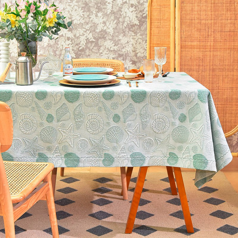 Modern Dining Room Table Cloths, Farmhouse Table Cloth, Wedding Tablecloth, Square Tablecloth for Round Table, Cotton Rectangular Table Covers for Kitchen-HomePaintingDecor