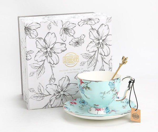 Elegant Coffee Cup, Porcelain Coffee Cups, Coffee Cup in Gift Box, Porcelain Tea cups, Vintage Tea Cup Set, British Tea Cup with Saucer, Afternoon Tea Cup with Saucer Set-HomePaintingDecor