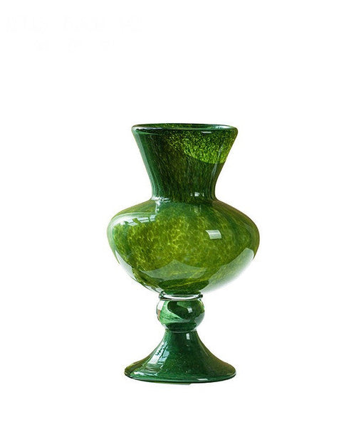 Contemporary Vase for Modern Home Decor, Unique Modern Glass Vase, Modern Glass Flower Vases, Handmade Liuli Vases, Centerpiece Vases on Table-HomePaintingDecor