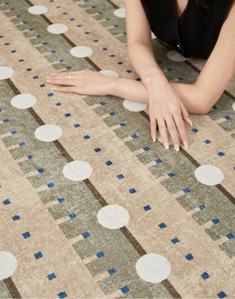 Contemporary Area Rugs for Dining Room, Large Modern Rugs for Living Room, Mid Century Modern Rugs for Bedroom-HomePaintingDecor