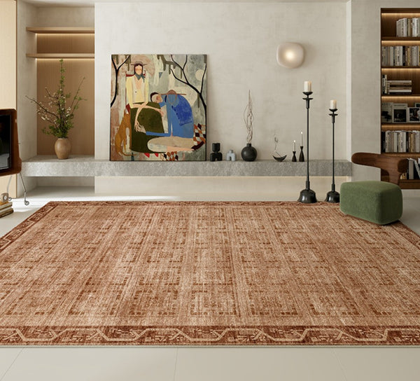 Large Abstract Rugs for Living Room, Mid Century Geometric Contemporary Modern Rugs Next to Bed, Large Modern Area Rugs