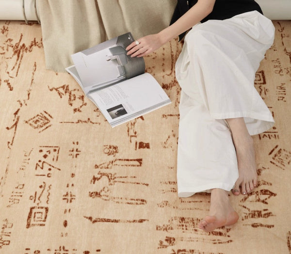 Geometric Contemporary Rugs, Abstract Contemporary Modern Rugs for Dining Room, Mid Century Modern Rugs for Living Room