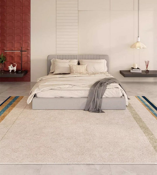 Modern Rugs under Dining Room Table, Abstract Area Rugs for Living Room, Modern Carpets for Kitchen, Geometric Contemporary Modern Rugs Next to Bed-HomePaintingDecor