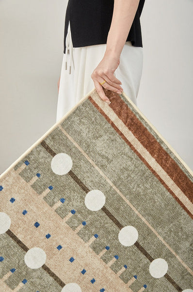 Contemporary Area Rugs for Dining Room, Large Modern Rugs for Living Room, Mid Century Modern Rugs for Bedroom-HomePaintingDecor