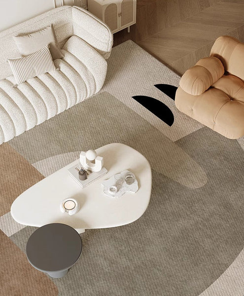 Abstract Geometric Modern Rugs, Contemporary Modern Rugs for Living Room, Modern Rugs for Dining Room, Bedroom Modern Rugs-HomePaintingDecor