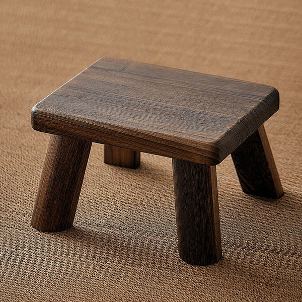 Dining Table Stool, Shoe-changing Stool, Solid Wood low Stool, Paulownia Wood Stool, Children's Wooden Stool, Sofa Stool-HomePaintingDecor
