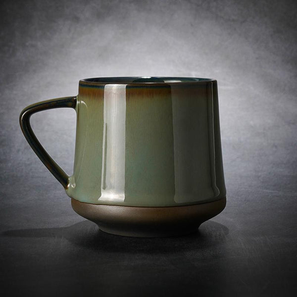 Large Pottery Coffee Cup, Ceramic Coffee Mug, Latte Coffee Cup, Large Tea Cup, Handmade Coffee Cup-HomePaintingDecor