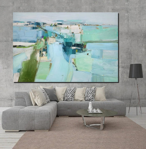 Modern Living Room Wall Art Ideas, Contemporary Canvas Art, Canvas Paintings for Bedroom, Hand Painted Art on Canvas, Original Acrylic Art-HomePaintingDecor