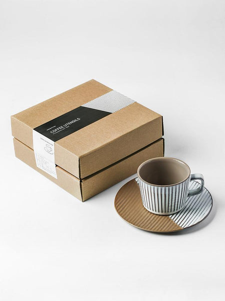 Coffee Cup and Saucer Set, Pottery Coffee Cups, Cappuccino Coffee Mug, Ceramic Coffee Cups, Coffee Cup for Sale, Tea Cup, White / Green / Blue / Yellow