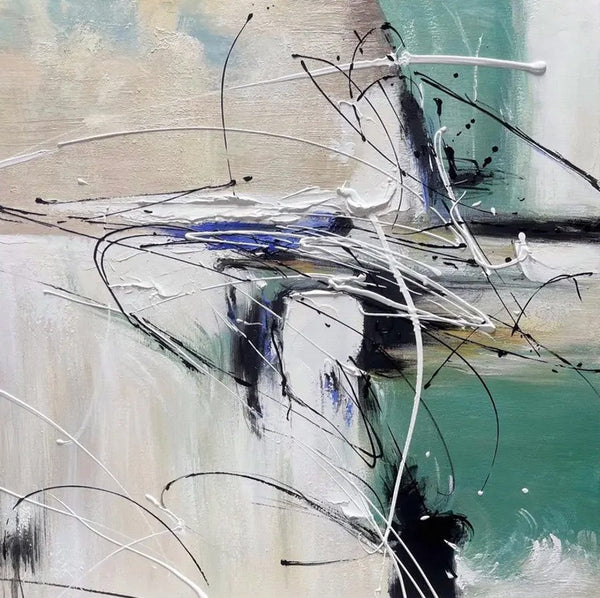 Abstract Acrylic Paintings for Living Room, Oversized Large Wall Art, Modern Contemporary Artwork, Buy Paintings Online, Heavy Texture Canvas Art-HomePaintingDecor