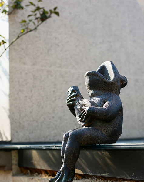 Garden Animal Statues, Unique Modern Garden Sculptures, Frog Flowerpot for Garden Decoration, Beautiful Cute Frog Statues, Creative Villa Outdoor Gardening Ideas-HomePaintingDecor