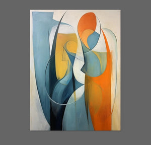 Acrylic Abstract Paintings, Buy Abstract Painting Online, Simple Modern Art, Bedroom Wall Art Paintings, Large Painting on Canvas-HomePaintingDecor