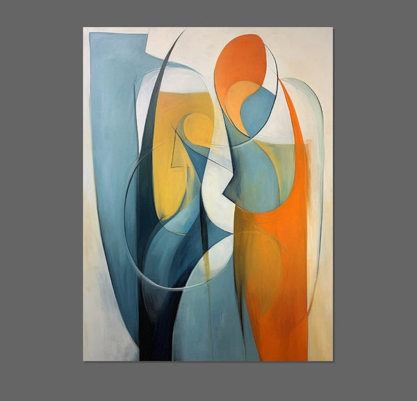 Acrylic Abstract Paintings, Buy Abstract Painting Online, Simple Modern Art, Bedroom Wall Art Paintings, Large Painting on Canvas-HomePaintingDecor