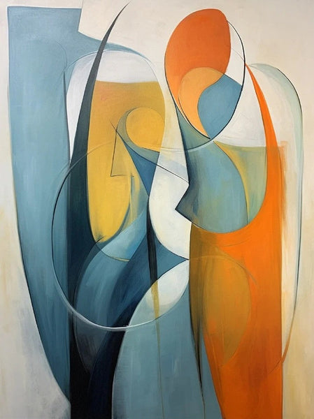Acrylic Abstract Paintings, Buy Abstract Painting Online, Simple Modern Art, Bedroom Wall Art Paintings, Large Painting on Canvas-HomePaintingDecor