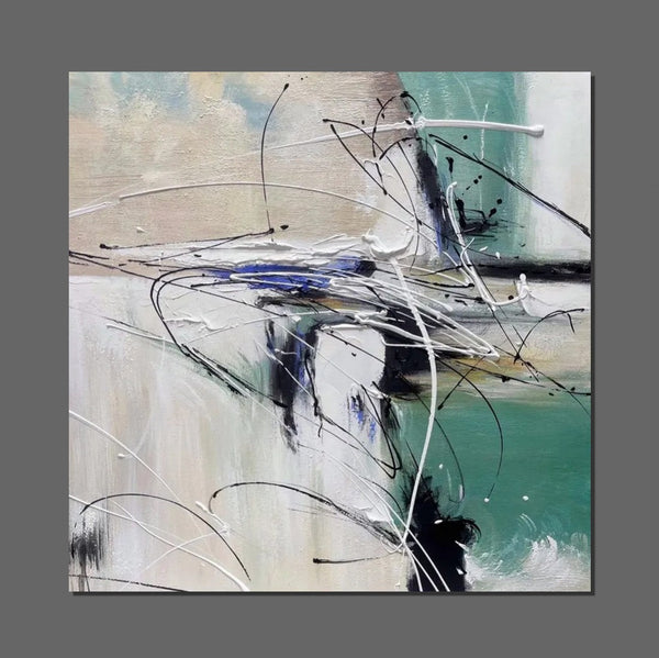 Abstract Acrylic Paintings for Living Room, Oversized Large Wall Art, Modern Contemporary Artwork, Buy Paintings Online, Heavy Texture Canvas Art-HomePaintingDecor