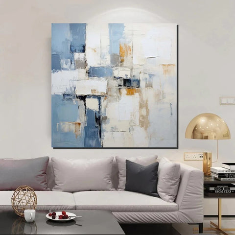 Modern Contemporary Artwork, Buy Paintings Online, Heavy Texture Canvas Art, Abstract Acrylic Paintings for Living Room, Oversized Large Wall Art-HomePaintingDecor