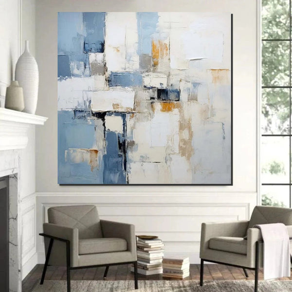 Modern Contemporary Artwork, Buy Paintings Online, Heavy Texture Canvas Art, Abstract Acrylic Paintings for Living Room, Oversized Large Wall Art-HomePaintingDecor
