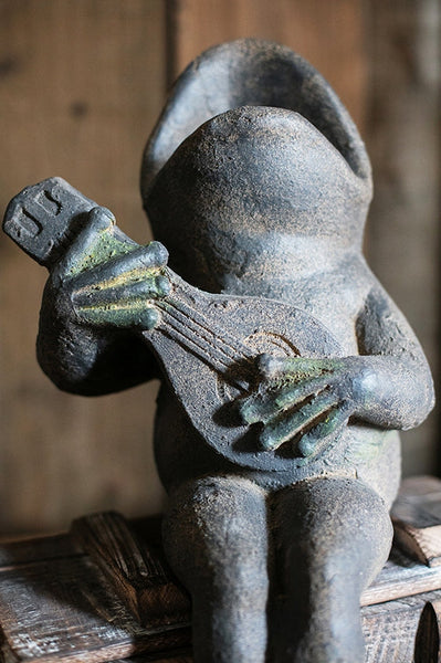 Garden Animal Statues, Unique Modern Garden Sculptures, Frog Flowerpot for Garden Decoration, Beautiful Cute Frog Statues, Creative Villa Outdoor Gardening Ideas-HomePaintingDecor