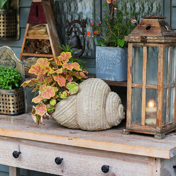 Snail Flowerpot for Garden Decoration, Cute Snail Statues, Garden Animal Statues, Unique Modern Garden Sculptures, Creative Villa Outdoor Gardening Ideas-HomePaintingDecor