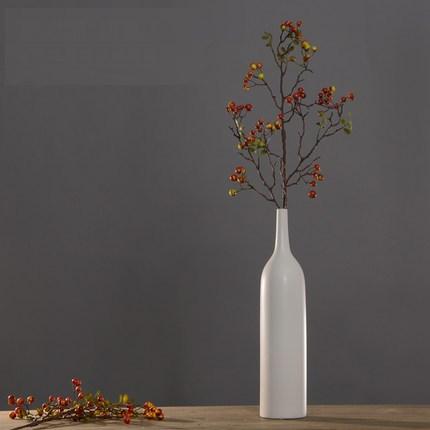 Rustic Artificial Autumn Fruit, Stem 28" Tall, Flower Arrangement, Botanicial Plant-HomePaintingDecor