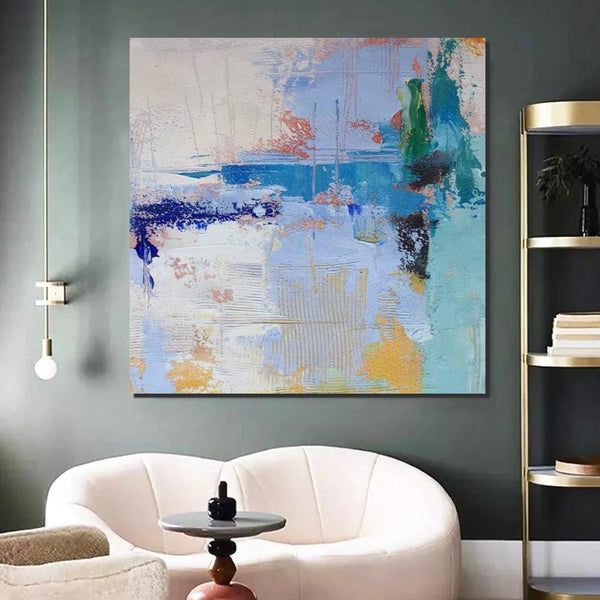 Bedroom Acrylic Painting, Simple Painting Ideas, Contemporary Art Painting, Living Room Wall Painting, Extra Large Canvas Painting, Modern Paintings-HomePaintingDecor