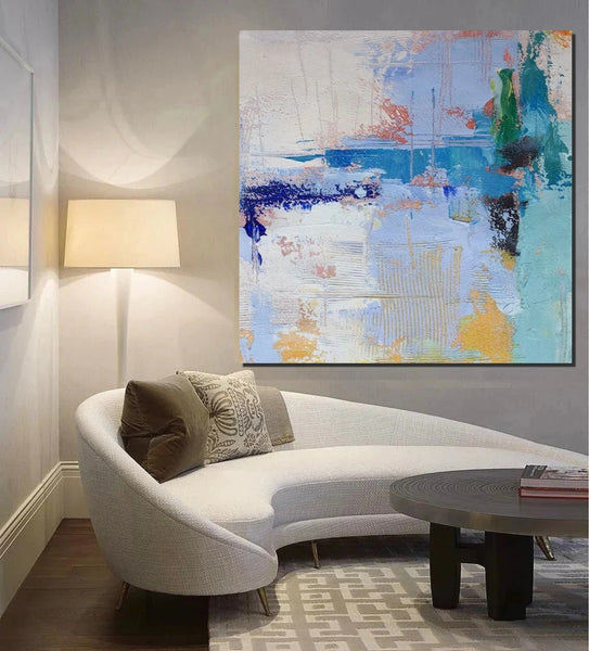 Bedroom Acrylic Painting, Simple Painting Ideas, Contemporary Art Painting, Living Room Wall Painting, Extra Large Canvas Painting, Modern Paintings-HomePaintingDecor