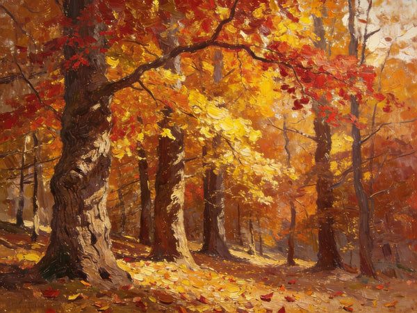Hand Painted Canvas Art, Autumn Forest Splendor, Canvas Wall Art Paintings, Landscape Canvas Paintings, Original Oil Paintings, Canvas Paintings for Sale-HomePaintingDecor