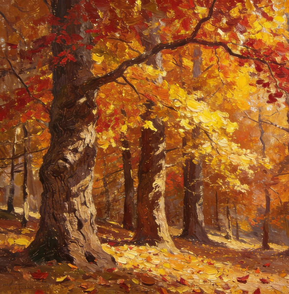 Hand Painted Canvas Art, Autumn Forest Splendor, Canvas Wall Art Paintings, Landscape Canvas Paintings, Original Oil Paintings, Canvas Paintings for Sale-HomePaintingDecor