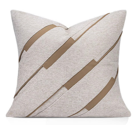 Light Grey Modern Pillows for Couch, Abstract Decorative Throw Pillows for Living Room, Large Modern Sofa Cushion, Decorative Pillow Covers-HomePaintingDecor