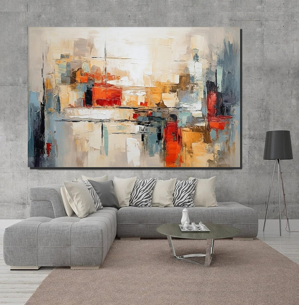 Original Acrylic Paintings, Modern Canvas Art, Modern Paintings for Bedroom, Oversized Wall Art for Living Room, Hand Painted Canvas Artwork-HomePaintingDecor