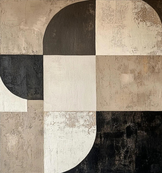 Large Painting on Canvas, Simple Modern Art, Bedroom Wall Art Paintings, Acrylic Abstract Paintings, Buy Abstract Painting Online, Black Abstract Paintings-HomePaintingDecor