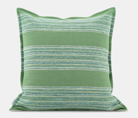 Green Modern Sofa Pillows for Couch, Contemporary Decorative Pillow Covers, Large Decorative Pillows for Living Room-HomePaintingDecor